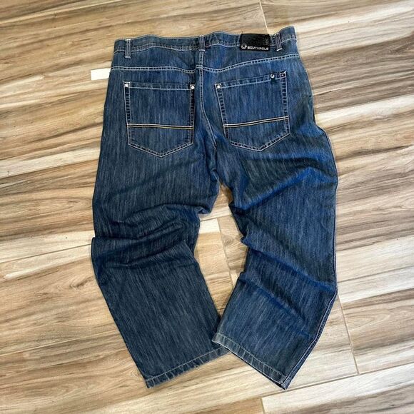 Y2K Southpole Men's Blue and Navy Jeans - Picture 1 of 7